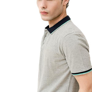 Polo informal de manga corta de estilo clásico de alta calidad para hombre, estampado sólido, etiqueta privada personalizable, logotipo personalizado - Product Image 4