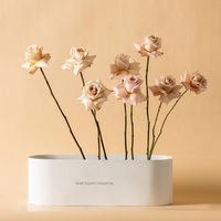 Prix de vente bas métal fleur Vase bateau forme couleur argent personnalisé Vase Floral pour la maison et le bureau décor de table
