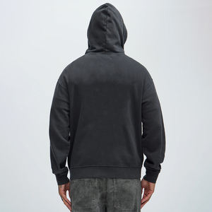 Sweat-shirt à capuche pour homme en coton lourd de qualité supérieure, surdimensionné, streetwear, fermeture éclair, impression numérique, broderie - Product Image 6