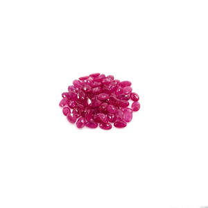 Rubis naturel du Mozambique, ovales calibrés, non traités, 3x5mm, 6x4mm, en forme de coussin, poli, traité thermiquement, rouge rose - Product Image 5