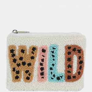 Southwestern Cow Girl Boho Western Seed Beaded Coin Lipstick Cash Purse Pouch Estilo de moda vintage para damas - Product Image 4