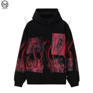 เสื้อฮู้ดแขนยาวฮิปฮอปมีฮู้ดพิมพ์ลายการ์ตูนแฟชั่นผู้ชายกันน้ำได้ตามต้องการสำหรับฤดูหนาว - Product Image 3