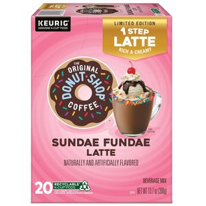 The Original Donut Shop Sundae Fundae One-Step Latte, Cápsulas K-Cup Individuales para Keurig, Paquete de 20 - Product Image 3