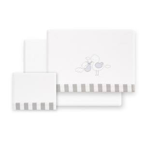 Parure de lit 3 pièces en flanellette modèle Cigea-Oso avec motif tissé - Product Image 1