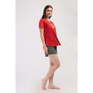 Women's O-Neck <b>Short</b> <b>Sleeve</b> Oval <b>Jacket</b> - Product Image 3