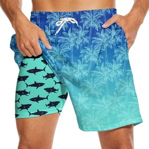 Shorts de bain pour hommes personnalisés de luxe OEM, marque privée, shorts de surf et de pêche, taille élastique, séchage rapide, shorts de bain pour hommes - Product Image 2