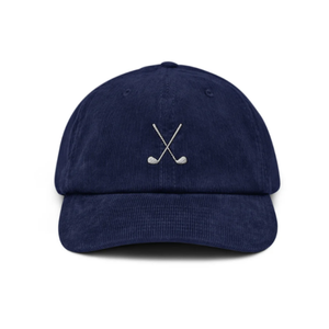 Casquette de baseball sportive en toile de velours côtelé non structurée 6 panneaux à bord semi-incurvé Logo de broderie 2D personnalisé quantité minimale de commande bas extérieur fabriqué au Vietnam - Product Image 1