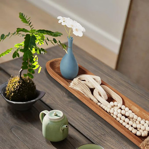 Tazón de masa de madera largo de calidad impresionante, Decoración de mesa, centro de mesa para decoración de boda en casa a precios razonables - Product Image 3