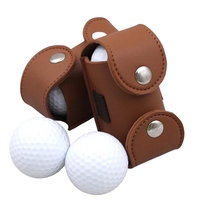 Pochette de support de sac de balle de golf personnalisée de haute qualité Accessoires de golf en cuir portables