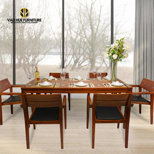 Servicios OEM y ODM para el juego de mesa de comedor nórdico Wabi SABI de nogal del fabricante - Product Image 2