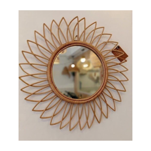 Miroirs muraux en rotin, miroirs décoratifs, miroirs de maquillage, miroirs de table, miroirs de maquillage en vrac pour l'exportation du Vietnam - Product Image 1