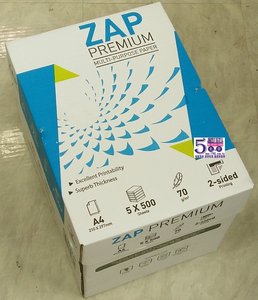 Papel de Copia ZAP A3 de Calidad Superior, 80g, Blanco, Envío a Granel, 500 Hojas/Resma - Product Image 5