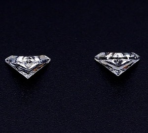 Diamantes Moissanite de Corte Triangular en Color E, Forma Elegante, Claridad VVS1, Corte Excelente, para Pendientes, Regalo de Boda para Ella - Product Image 4