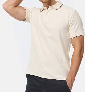 Nouveau arrivé 2025 hommes pour chemise 100% coton Jersey respirant coupe ample manches courtes logo brodé personnalisé solide noir - Product Image 2