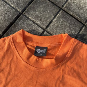 T-shirt à impression 3D personnalisée Broderie personnalisée 100% coton T-shirt unisexe à manches courtes de grande taille et de poids lourd - Product Image 3