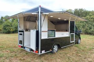 Chariot de restauration rapide de camion de nourriture mobile personnalisable de haute qualité pour les ventes de rue pour les collations Hotdogs Bonbons Chips Matériau en aluminium - Product Image 5