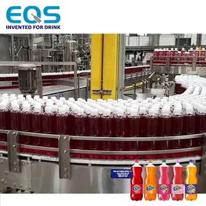 Mesin pengisi minuman air minuman ringan Co2 Soda karbonasi otomatis 18 kepala untuk botol hewan peliharaan