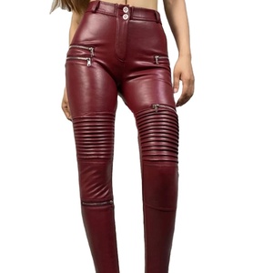 2025 High Genuine Leather Men <b>Pant</b> Solid Color Leather <b>Pant</b> With Top Quality PU Paternal top quality <b>pants</b> - Product Image 6