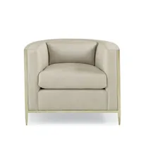 Fauteuil de salon |   Tissu artistique de style Ikat et silhouette contemporaine ample