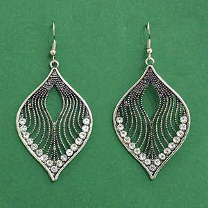 Pendientes de moda clásicos con revestimiento oxidado para mayoristas en India - Product Image 1