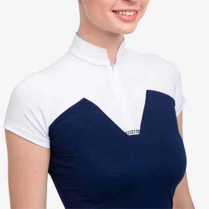 Ropa de Equitación Personalizada para Mujer, Camisa y Pantalones Cortos, Manga Corta, Tejido de Lona Sólido, Transpirable, para Exhibiciones Ecuestres - Product Image 3