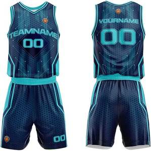 Maillot d'entraînement de basketball réversible vierge à sublimation, col en V, sans manches, gilet d'équipe - Product Image 2