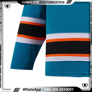 Maillot de hockey sur glace broderie personnalisée Sublimation couleur design vêtements de hockey - Product Image 4