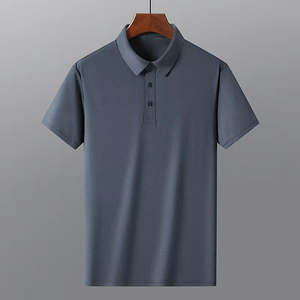 Prix de gros Golf pour hommes pour chemises Style unique à manches courtes Vêtements décontractés solides 100% coton tricoté respirant Comfort Street - Product Image 1
