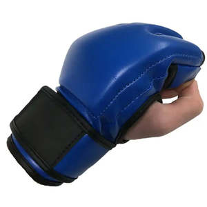 Gants de MMA bleus et noirs au design unique 2026, antidérapants, avec sangle de poignet réglable, plusieurs tailles - Product Image 5