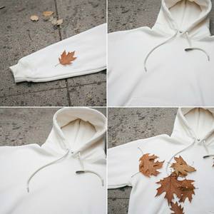 High Quality Eco-Friendly Breathable Vintage Wash Streetwear <b>Hoodie</b> Women Y2K <b>Aesthetic</b> Customizable Back Design White Front - Product Image 4