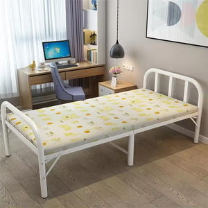 เตียงโลหะพับได้ประหยัดพื้นที่ดีไซน์ทันสมัยสำหรับห้องนอนบ้านเฟอร์นิเจอร์แข็งแรงทนทานสำหรับการประชุมเชิงปฏิบัติการอพาร์ทเมนต์การประชุมเชิงปฏิบัติการ - Product Image 5