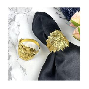 Ensemble de 6 ronds de serviette en métal et cristal de forme ronde de taille personnalisée anneaux de tissu de serviette pour les meilleures ventes - Product Image 5