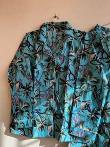 ชุดนอนผ้าฝ้ายคอวีหรูหราของผู้หญิงชุดนอนยาวระบายอากาศได้ดีนุ่มเซ็กซี่ - Product Image 5