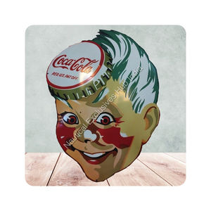 Enseigne en étain en métal découpé à l'emporte-pièce de style rétro du fabricant Décoration murale pour l'extérieur Broche d'impression personnalisée comme modèle cadeau - Product Image 4