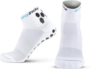 Calcetines transpirables Quarter Crew Grip con suela de goma antideslizante para yoga, pilates, gimnasio y uso diario logotipo personalizado disponible - Product Image 3