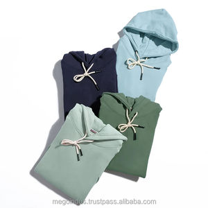 Vente en gros de sweats à capuche unisexes surdimensionnés personnalisés à étiquette privée, en polyester/coton mélangé, lourds, écologiques, pour l'automne - Product Image 2