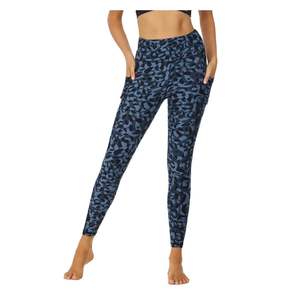 Dernières tendances sport fitness yoga serré 100% polyester fabriqué par paragon legging respirant imprimé uni - Product Image 4
