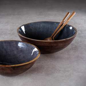 Wood and Meena <b>Work</b> Food Serving Bowl Ideal <b>for</b> Home Dining Dry Fruit Kitchenware Elegant <b>Table</b> Top Dinnerware Bowl - Product Image 2