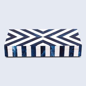 Cajas de incrustaciones de hueso cuadradas DIY modernas hechas a mano con técnica Real Touch para decoración del hogar y regalo de negocios - Product Image 1