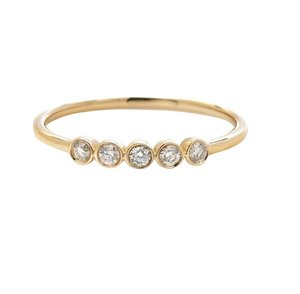 Moissanite Stone Gold Filled 925 Sterling Silver Mujer Chica Compromiso Boda Banda Minimalista Joyería fina Anillos de plata - Product Image 1