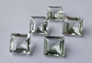 Wholesale Lavira IGI Certified Brazilian Natural <b>Green</b> Amethyst Square Asscher Cut Loose Gemstones Calibrated Crystal <b>Jewellery</b> - Product Image 6