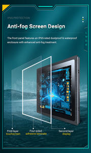 מחשב תעשייתי משולב הכל באחד, עמיד למים בתקן IP65, בגודל 10.1 אינץ', ביחס רוחב-גובה 16:10, מעבד I3/i5/i7 דור 8, זיכרון 8GB DDR4, כונן SSD בנפח 128GB, מערכת הפעלה Win10/11, מסך מגע. - Product Image 4