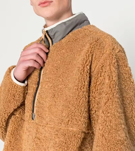 Veste polaire ultra-douce pour homme Sherpa Toile coupe minimaliste pour un confort toute la journée Tenues de saison froide - Product Image 2