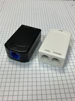 Divisor de Señal ADSL Modelo JJ02 para Línea Telefónica 1 a 2 RJ11 6P4C Material ABS Conversión de Datos Certificado CE RoHS