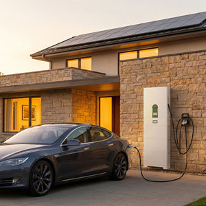 Sistema de Almacenamiento de Energía Bidireccional V2G, Inversor Híbrido de 7kW, Función de Cargador V2H para Vehículos Eléctricos, Batería Apilable de LiFePO4, ESS para el Hogar - Product Image 3