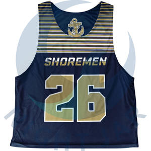 Ensemble d'uniformes de crosse sublimés personnalisés Équipe Maillots réversibles de crosse sublimés personnalisés Votre propre conception Pinnies de crosse - Product Image 1