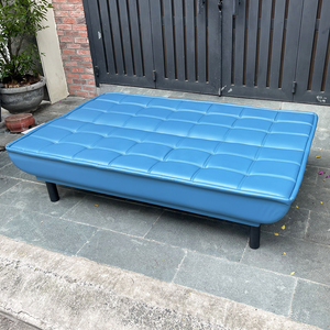Modern Wooden <b>Convertible</b> <b>Sofa</b> <b>Bed</b> 1.8m Blue Reclining Extendable HOBS01 - Product Image 6
