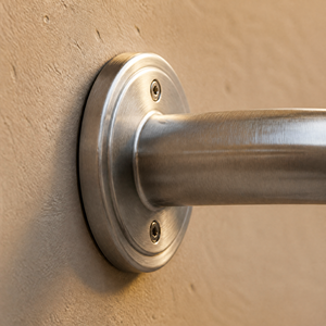 Barre d'appui de 42 pouces en nickel brossé pour baignoire, rail de sécurité mural en acier inoxydable pour salle de bain avec poignée antidérapante - Product Image 5