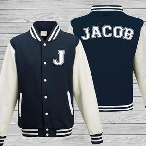 2025 chaqueta Varsity de lana personalizada para niños y adultos estilo béisbol con nombre chaqueta personalizada inicial - Product Image 6