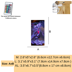 Lámpara de Resina Epoxi Personalizada, Lámpara de Resina Epoxi, Lámpara de Arte de Madera y Resina, Lámpara de Noche Personalizada, Regalo Hecho a Mano, Cumpleaños - Product Image 4